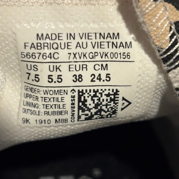 Converse Leopard Print Women's Sneakers Size 7.5 Platform Chuck Taylor Cheetah - Picture 7 of 9